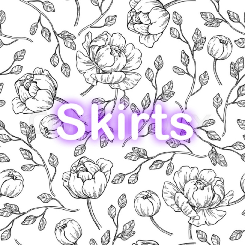 Skirts listed below this post in my closet